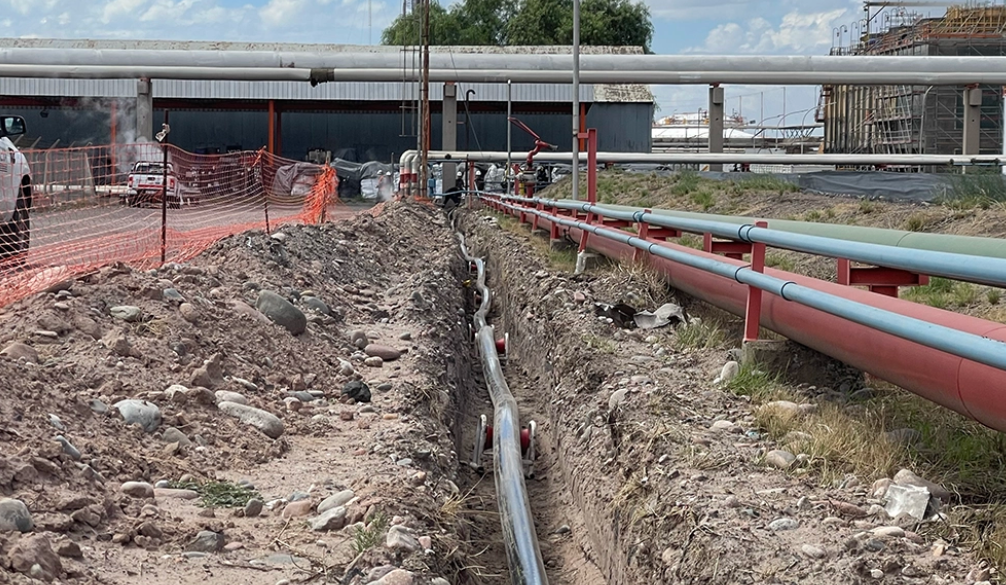 труба для азоту підземна установка Pexgol